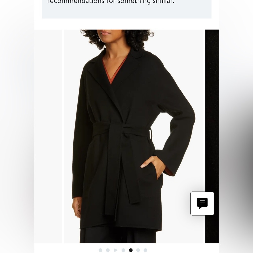 Vince - Belted Cardigan Coat in Black, XS